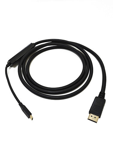 8ware 2m USB-C to DP DisplayPort Cable Adapter Male to Male iPad Pro Macbook Air Samsung Galaxy S10 MS Surface - Image 2