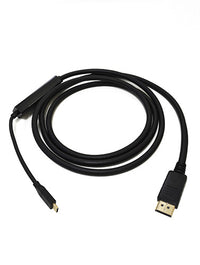 8ware 2m USB-C to DP DisplayPort Cable Adapter Male to Male iPad Pro Macbook Air Samsung Galaxy S10 MS Surface - Image 2