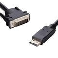 8ware DisplayPort DP to DVI-D 2m Cable Male to Male 24+1 Gold plated Supports video resolutions up to 1920x1200/1080P Full HD @60Hz - Image 1