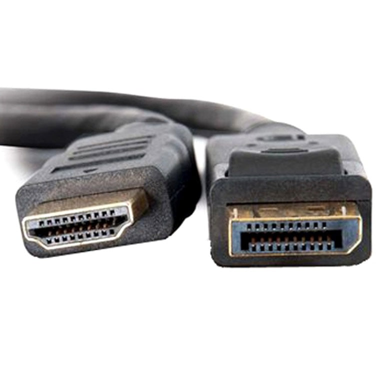 8ware DisplayPort DP to HDMI Cable 2m - 20 pins Male to 19 pins Male Gold plated RoHS - Image 2