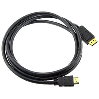 8ware DisplayPort DP to HDMI Cable 2m - 20 pins Male to 19 pins Male Gold plated RoHS - Image 1