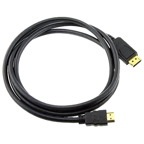 8ware DisplayPort DP to HDMI Cable 2m - 20 pins Male to 19 pins Male Gold plated RoHS - Image 1