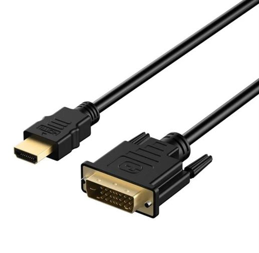 8ware HDMI to DVI-D Adapter Converter Cable 2m - Retail Pack Male to Male 30AWG Gold Plated PVC Jacket for PS4 PS3 Xbox Monitor PC Computer Projector - Image 1
