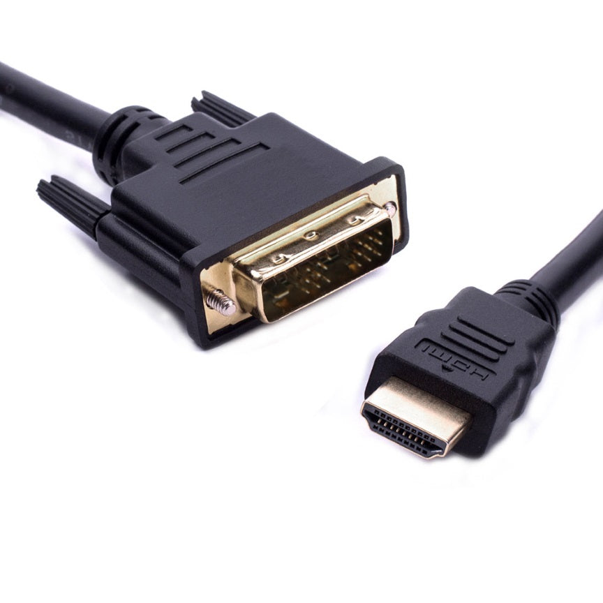 8ware HDMI to DVI-D Adapter Converter Cable 2m - Male to Male 30AWG Gold Plated PVC Jacket for PS4 PS3 Xbox 360 Monitor PC Computer Projector DVD - Image 1