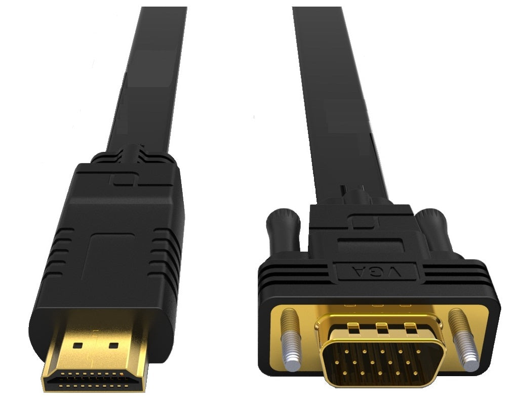 8Ware HDMI to VGA  Adapter Converter Cable 2m Male to Male for Desktop Computer Laptop PC Monitor Projector HDTV Switch PS4 PS5 Media Box DVD Camera - Image 2