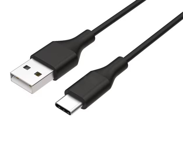 8ware 1m USB-C Type-C Data Sync Charger Cable Black Strong Braided Heavy Duty Charging for Samsung Galaxy Note 8 S8 Plus LG Google Macbook - Image 1