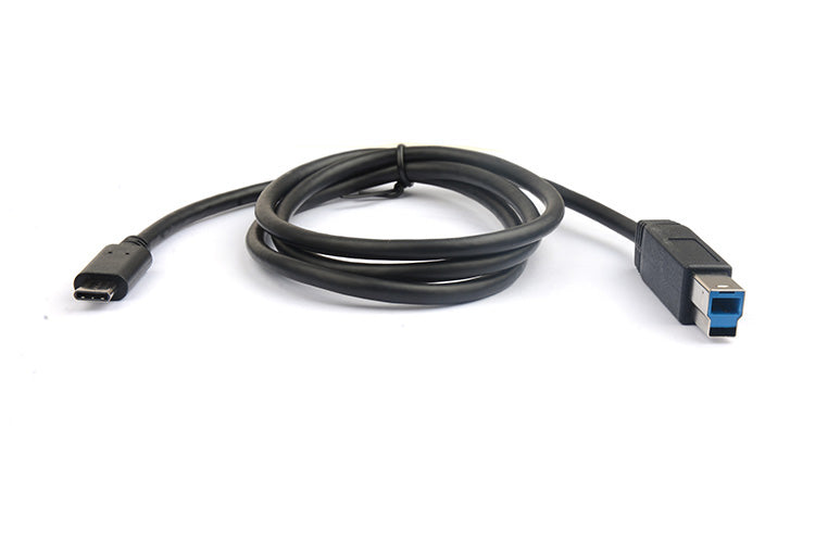 8Ware USB-C to USB-B Cable 1m Type-C to B Male to Male Black 10Gbps - Image 3