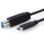 8Ware USB-C to USB-B Cable 1m Type-C to B Male to Male Black 10Gbps - Image 5