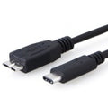 8Ware USB-C to Micro USB Cable 1m Type C to Type B Male to Male Black 10Gbps - Image 1