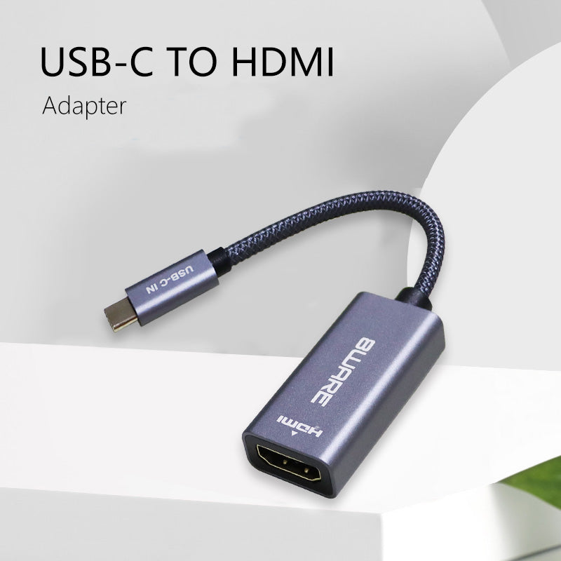 8ware 10cm USB-C to HDMI Male-Female Adapter Converter Cable Retail Pack for PC Laptop iPad  MacBook Pro/Air Surface Dell XPS to Monitor Projector TV - Image 3