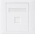 Astrotek CAT5e RJ45 Wall Face Plate 86x86mm 1 Port Socket Kit - Image 1