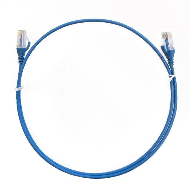 8ware CAT6 Ultra Thin Slim Cable 3m / 300cm - Blue Color Premium RJ45 Ethernet Network LAN UTP Patch Cord 26AWG for Data - Image 1