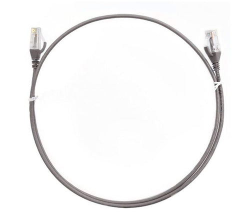 8ware CAT6 Ultra Thin Slim Cable 20m - Grey Color Premium RJ45 Ethernet Network LAN UTP Patch Cord 26AWG for Data - Image 1