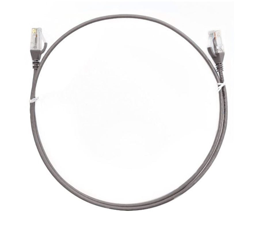 8ware CAT6 Ultra Thin Slim Cable 5m / 500cm - Grey Color Premium RJ45 Ethernet Network LAN UTP Patch Cord 26AWG for Data - Image 2
