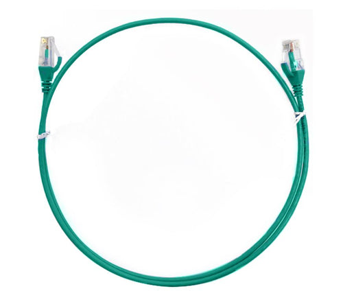 8ware CAT6 Ultra Thin Slim Cable 10m - Green Color Premium RJ45 Ethernet Network LAN UTP Patch Cord 26AWG for Data - Image 2
