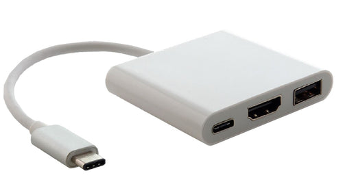 Astrotek USB 3.1 Type-C USB-C to USB-C HDMI USB-A  Hub Adapter Converter Cable Male to Female 4K 30Hz for Apple MacBook Chromebook Pixel - Image 1