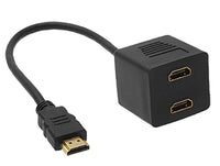 Astrotek HDMI Splitter Cable 15cm - v1.4 Male to 2x Female Amplifier Duplicator Full HD 3D - Image 1