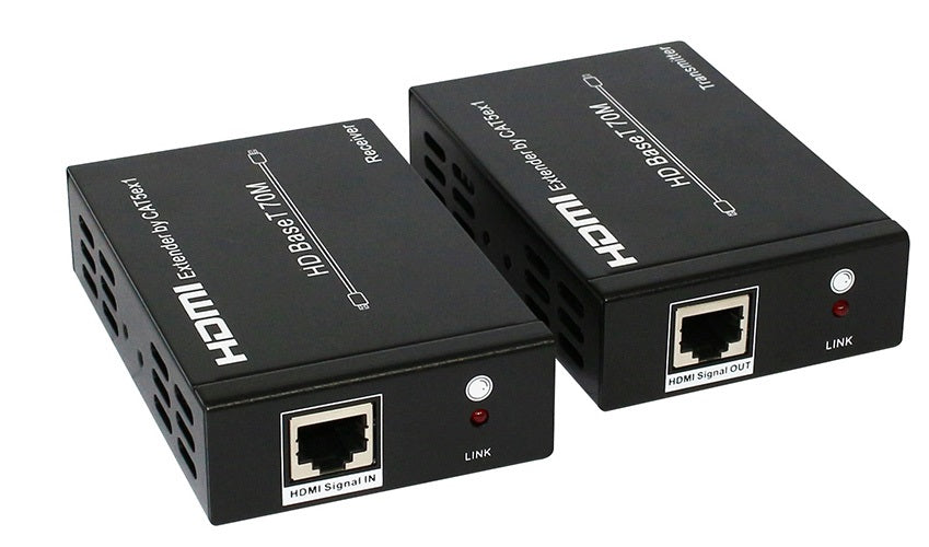 Astrotek HDMI Extender over RJ45 CAT5 CAT6 LAN Ethernet Network Converter Splitter for Foxtel Support 40m 4Kx 2K@30hz or 70m 1080p - a pair - Image 1
