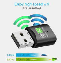 Astrotek AC600 mini Wireless USB Adapter Nano Dual Band WiFi External LAN Network Adaptor for PC MAC Desktop Notebook TV - Image 2