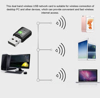Astrotek AC600 mini Wireless USB Adapter Nano Dual Band WiFi External LAN Network Adaptor for PC MAC Desktop Notebook TV - Image 4