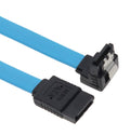 Astrotek SATA 3.0 Data Cable 50cm Male to Male 180 to 90 Degree with Metal Lock 26AWG Blue LS - Image 1
