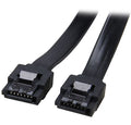 Astrotek SATA 3.0 Data Cable 30cm 7 pins Straight to 7 pins Straight with Latch Black Nylon Jacket 26AWG - Image 1