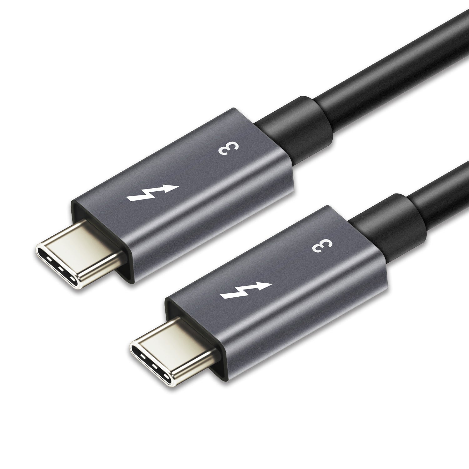 Astrotek 0.7m Thunderbolt 3 USB-C Data Sync Fast Charge Cable Male to Male 100W 40Gbps 5K Video for Samsung S22 S21 Note iPad Pro Macbook Air - Image 2