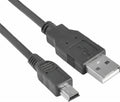 Astrotek USB 2.0 Cable 1m - Type A Male to Mini B 5 pins Male Black Colour RoHS - Image 1
