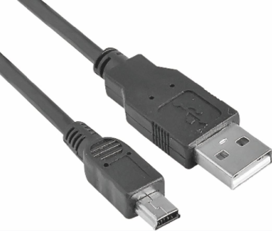 Astrotek USB 2.0 Cable 1m - Type A Male to Mini B 5 pins Male Black Colour RoHS - Image 1