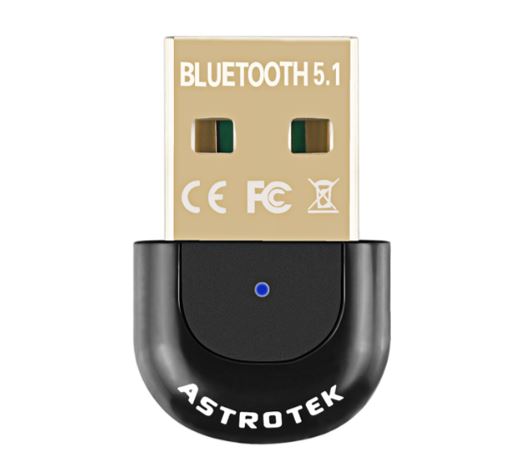 Astrotek Mini USB Bluetooth Receiver Dongle Wireless Adapter V5.0 3Mbps for PC Laptop Keyboard Mouse Mobile Headset  Headphone Speaker - Image 1