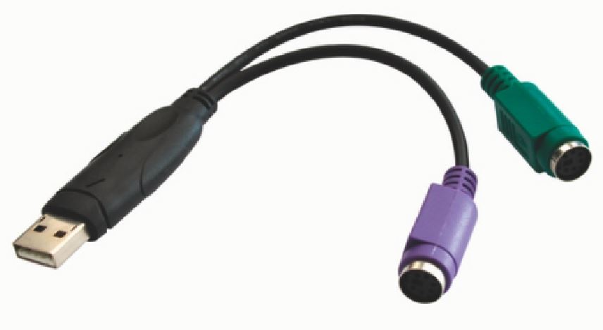 Astrotek USB 2.0 to PS2 Cable 15cm - for Mouse Keyboard Black Colour RoHS - Image 2