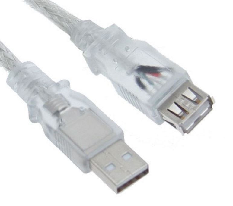 Astrotek USB 2.0 Extension Cable 5m - Type A Male to Type A Female Transparent Colour RoHS - Image 2