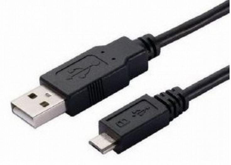 Astrotek USB to Micro USB Cable 2m - Type A Male to Micro Type B Male Black Colour RoHS - Image 1
