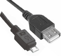 Astrotek Micro USB Male to USB Female OTG Adapter Converter Cable Black for Windows Samsung Android Tablet & Mobiles 1m - Image 2