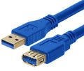 Astrotek USB 3.0 Extension Cable 1m - Type A Male to Type A Female Blue Colour - Image 1