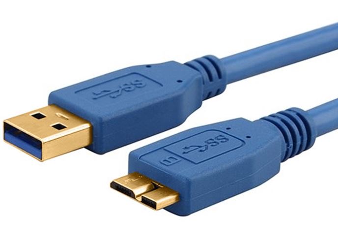Astrotek USB 3.0 Cable 3m - Type A Male to Micro B Blue Colour - Image 1