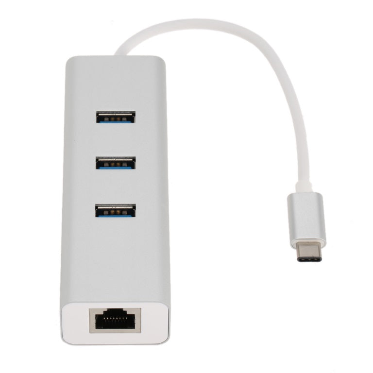 Astrotek USB-C to LAN + 3 Ports USB3.0 Hub Gigabit RJ45 Ethernet Network Adapter Converter 15cm for iPad Pro Macbook Air Samsung Galaxy MS Surface - Image 2