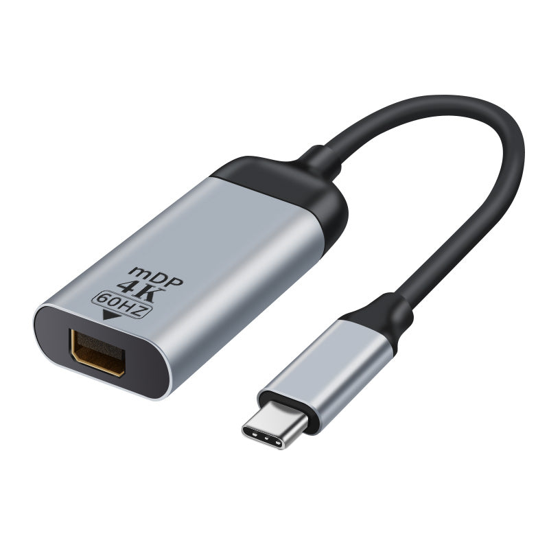 Astrotek USB-C to Mini DP DisplayPort Male to Female Adapter 15cm cable support 4K@60Hz for iPad Pro Macbook Air Samsung Galaxy MS Surface Dell XPS - Image 1