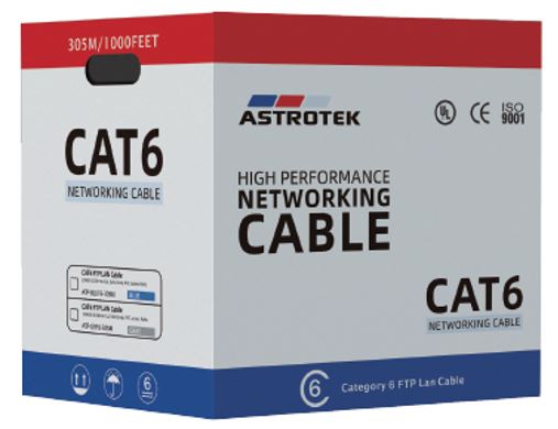 Astrotek CAT6 FTP Cable 305m Roll - Blue Full 0.55mm Copper Solid Wire Ethernet LAN Network 23AWG 0.55cu Solid 2x4p PVC Jacket - Image 4