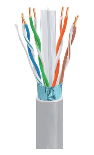 Astrotek CAT6 FTP Cable 305m Roll - Grey White Full 0.55mm Copper Solid Wire Ethernet LAN Network 23AWG 0.55cu 2x4p PVC Jacket - Image 3