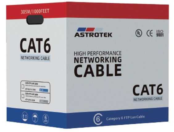 Astrotek CAT6 FTP Cable 305m Roll - Grey White Full 0.55mm Copper Solid Wire Ethernet LAN Network 23AWG 0.55cu 2x4p PVC Jacket - Image 4