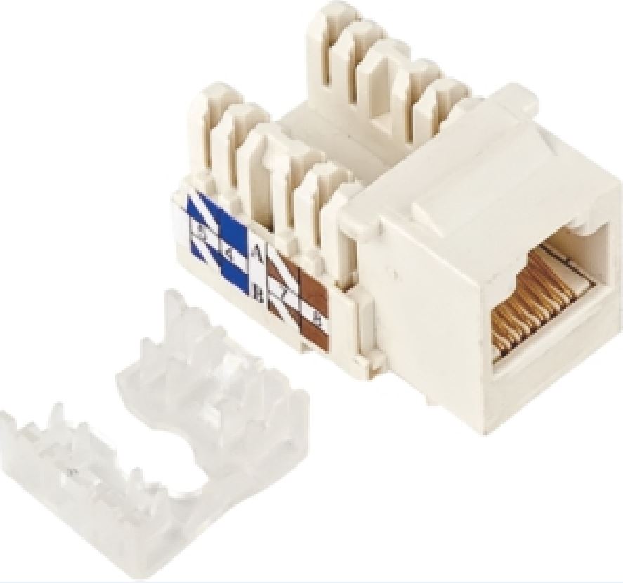 Astrotek CAT5e UTP Network Keystone Jack for Socket kit 10ps per pack Poly Bag White LS - Image 2
