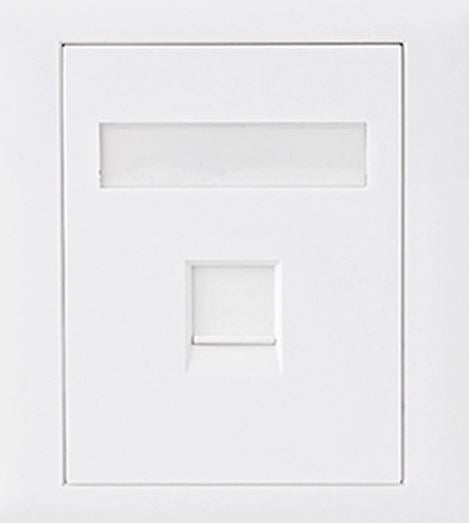 Astrotek CAT6 RJ45 Network Wall Face Plate Outlets 86x86mm 1 Port Socket Kit - Image 1