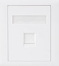 Astrotek CAT6 RJ45 Network Wall Face Plate Outlets 86x86mm 1 Port Socket Kit - Image 1