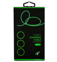 Astrotek 1m LED Light Up Visible Flowing Micro USB Charger Data Cable Green Charging Cord for Samsung LG Android Mobile Phone - Image 3