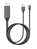 8Ware HDMI to Lightning 2m Cable for iPhone & iPad Plug & Play lightning device to HD TV or Monitor Retail Packaging - Image 1