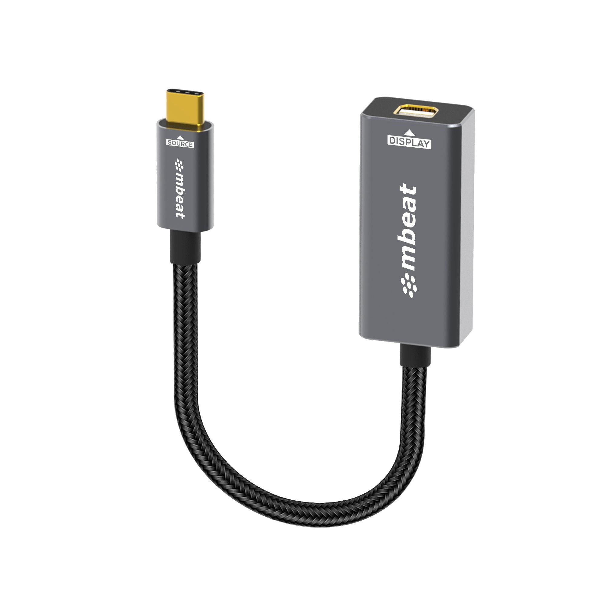mbeat® Tough Link USB-C to Mini DisplayPort Adapter  Host Interface: USB-C 3.2 Gen 2 Up to 4K@60Hz (3840×2160) Product Weight: 19.2g - Image 5