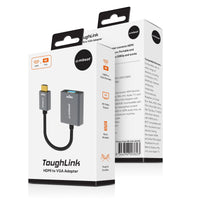 mbeat® Tough Link HDMI to VGA Adapter  HDMI Support Version: 2.1  Cable Length: 15cm  Up to 1080p@60Hz (1920×1080).Package Weight: 61.7g - Image 4