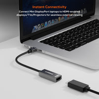 mbeat® Tough Link Mini DisplayPort to HDMI Adapter  Seamless Connectivity  HDMI Version: 1.3  1080p@60Hz HD display Package Weight: 42.5g - Image 2
