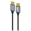 mbeat® Tough Link 1.8m 16K DP to DP Cable - Space Grey 40Gbps 180cm × 2.2cm × 1.10cm - Image 1